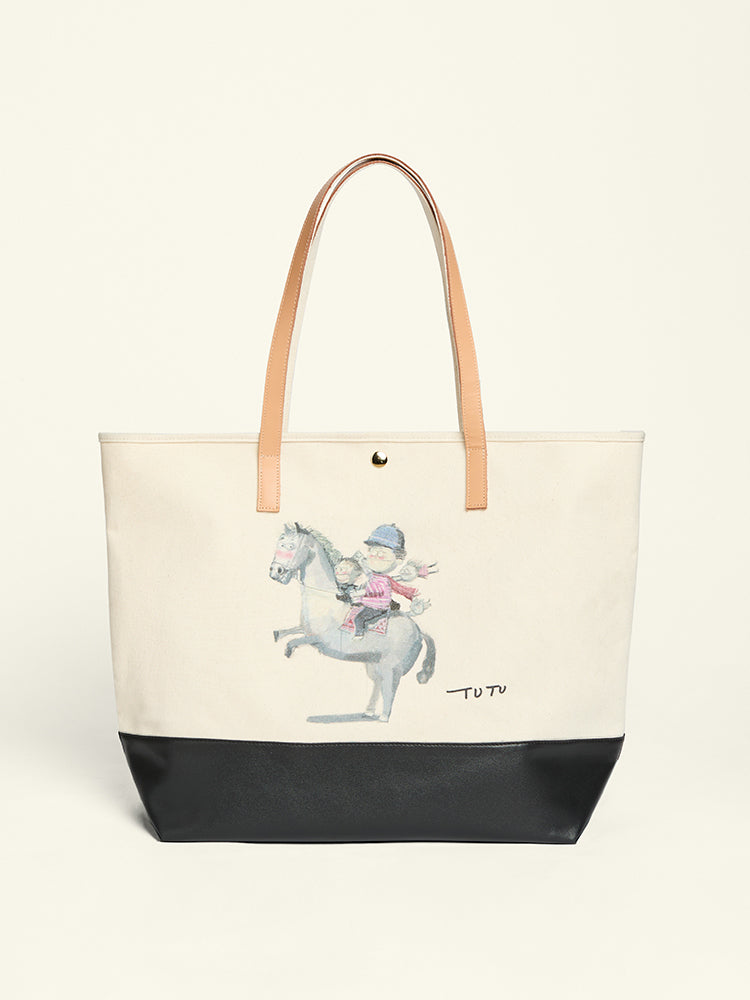 Chinese Contemporary Artist TUTU Limited Edition Tennis Tote Bag